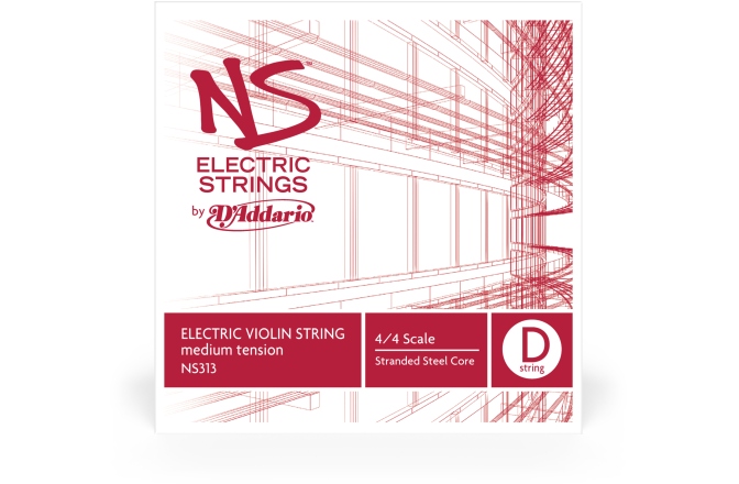 Coarda Re(D) Vioară 4/4 Daddario NS Electric Violin Single D String 4/4 Scale MT
