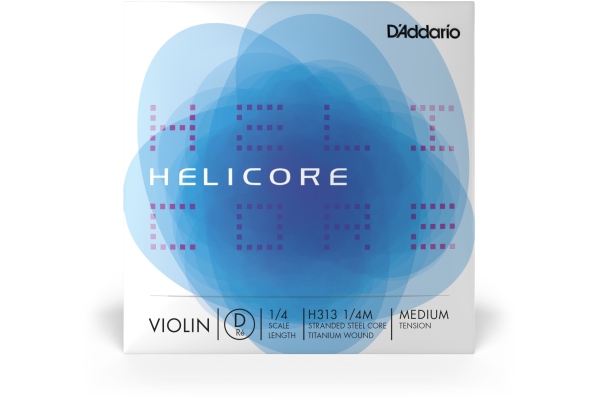 Helicore Violin Single D String 1/4 Scale MT