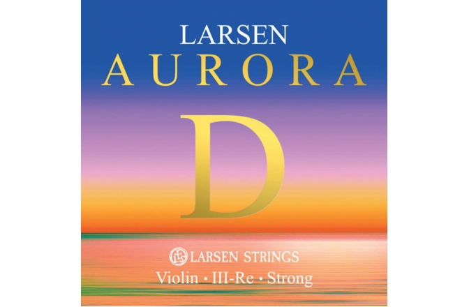 Coarda Re(D) vioară Larsen Aurora Re(D) aluminiu strong 4/4