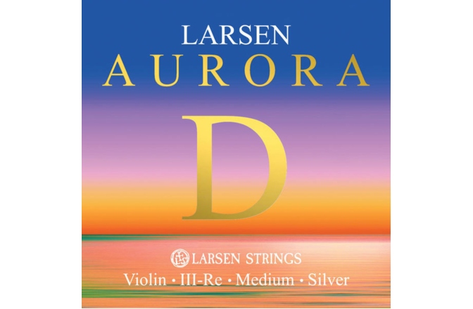 Coarda Re(D) vioară Larsen Aurora Re(D) Silver Medium 4/4