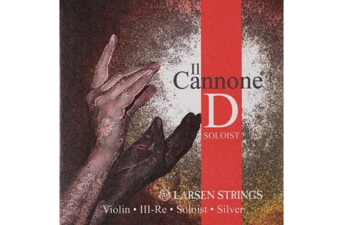 Coarda Re(D) vioară Larsen IL CANNONE Soloist Medium Re(D) Silver