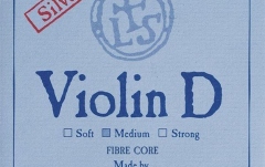 Coarda Re(D) vioară Larsen  Synthetic/fibre core Medium Re(D) Silver