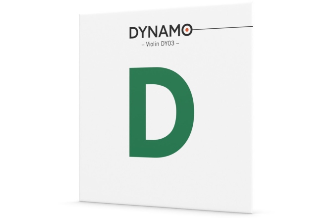 Coarda Re(D) vioară Thomastik Dynamo DY03 D Synth./Alu 4/4