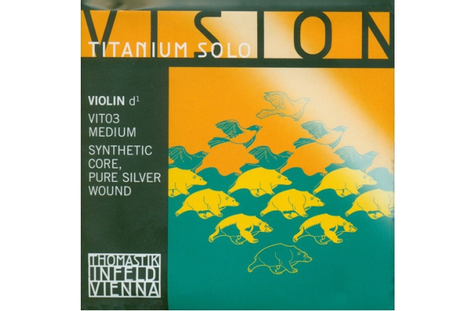 Coarda Re(D) vioară Thomastik Vision Titanium Solo D/Re 4/4