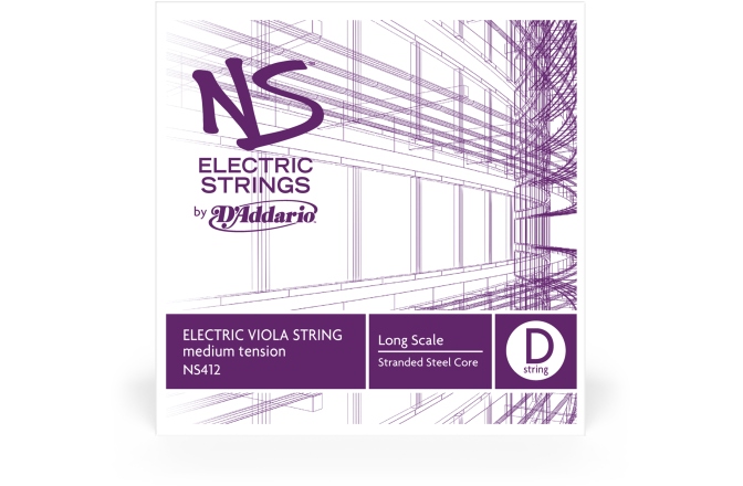 Coarda Re(D) Violă electronică Daddario NS Electric Viola Re(D) LS MT NS412
