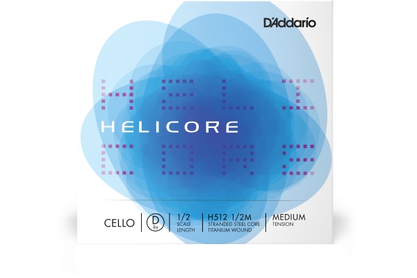 Helicore Cello Single D String 1/2 Scale MT