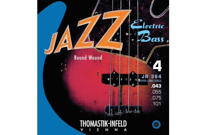 Coarda SOL chitară bas Thomastik Corzi chitara bas Jazz Bass series nickel round wound roundcore 0.043