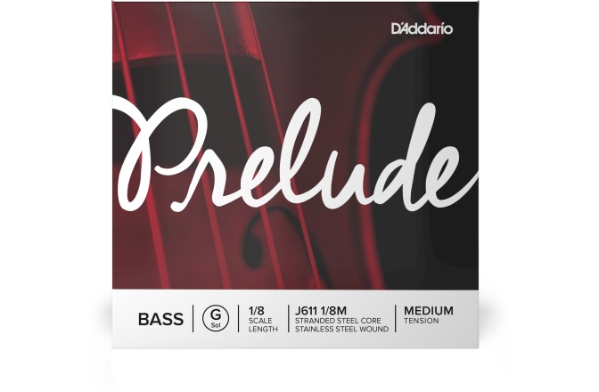 Coarda Sol contrabas 1/8 Daddario Prelude Bass Single G String 1/8 Scale MT