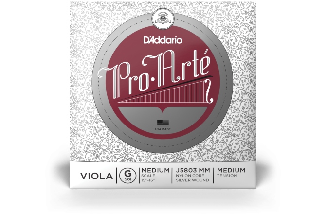 Coarda Sol (G) Violă Daddario Pro-Arte Viola Sol(G) MS MT J5803 MM
