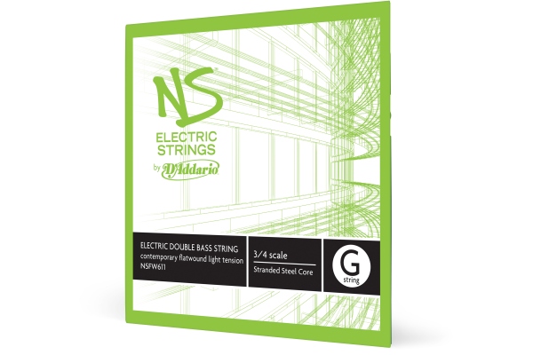 NS Electric Cont. Bass Single G String 3/4 Scale LT NS Electric Cont. Bass Single G String 3/4 Scale LT