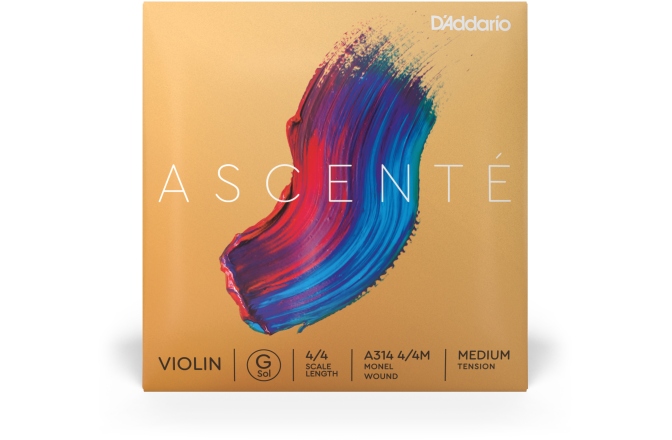 Coarda Sol(G) Vioară 4/4 Daddario Ascenté Violin G String 4/4 Scale MT