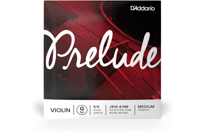 Coarda Sol(G) vioară Daddario Prelude J814 4/4 Medium G/Sol