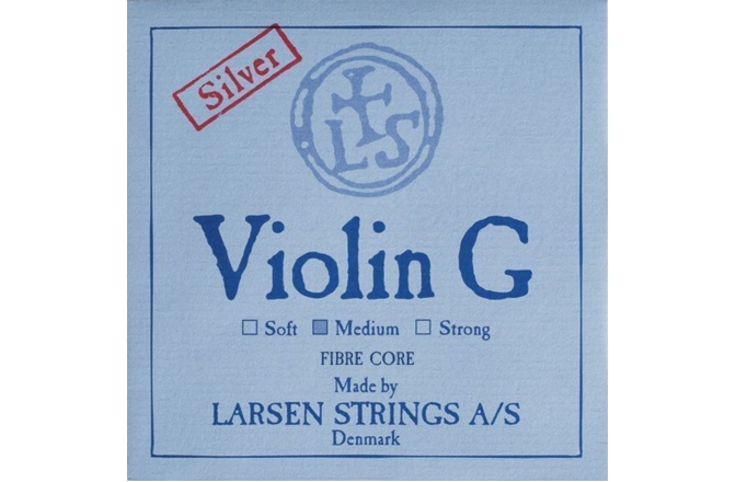 Coarda Sol(G) vioară Larsen Synthetic/fibre core Medium Sol(G) Silver