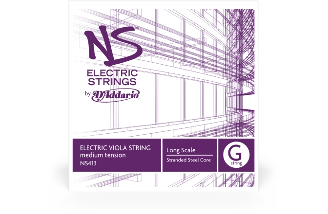 Coarda Sol(G) Violă electronică Daddario NS Electric Viola Sol(G) LS MT NS413