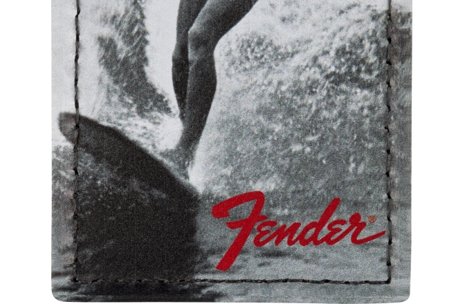 Coaster din Piele Fender Vintage Ad Luggage Tag Surfer