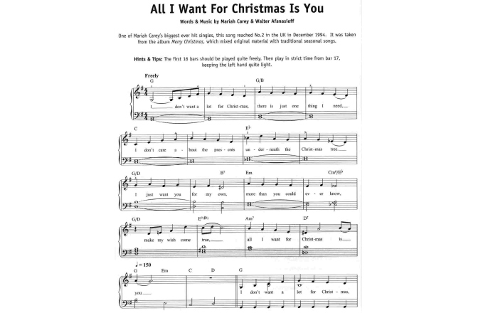 Colecție de partituri de pian No brand Really Easy Piano: Christmas