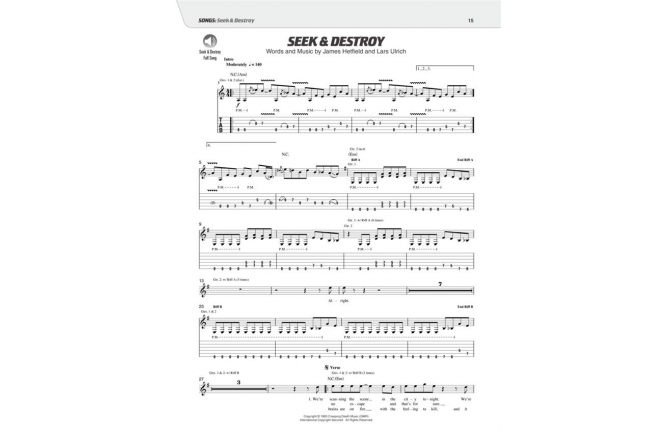 Colectie partituri chitară electrică No brand Play like Metallica