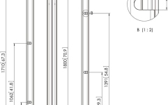 Coloana CONNECT-IT  Vogels PUC2718, negru, 1.8 m