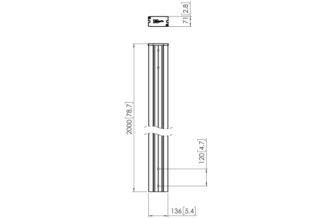 Coloana CONNECT-IT  Vogels PUC2920, 200cm