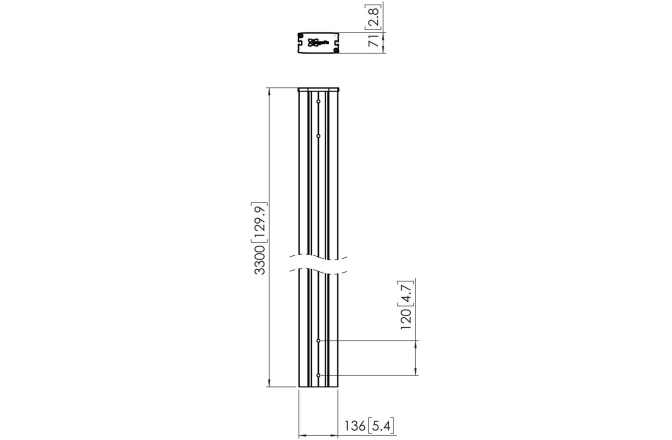 Coloana CONNECT-IT  Vogels PUC2933, 330cm