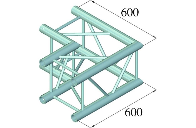 Colț truss Alutruss QUADLOCK TQ390-QQC21 2-Way-Corner 90°