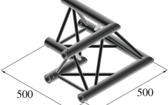 Colț truss Alutruss TRILOCK S-PAC 21 2-Way Corner 90° black