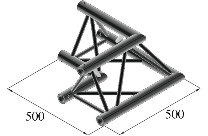 Colț truss Alutruss TRILOCK S-PAC 21 2-Way Corner 90° black