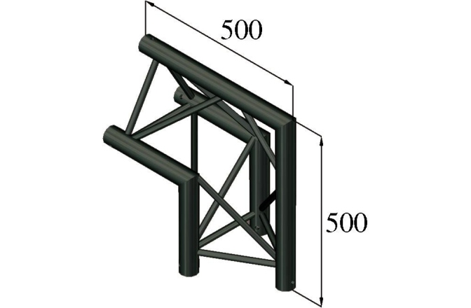 Colț truss Alutruss TRILOCK S-PAC 24 2-Way Corner 90° black