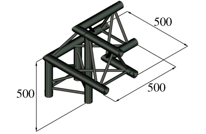 Colț truss Alutruss TRILOCK S-PAL-31 3-Way Corner right