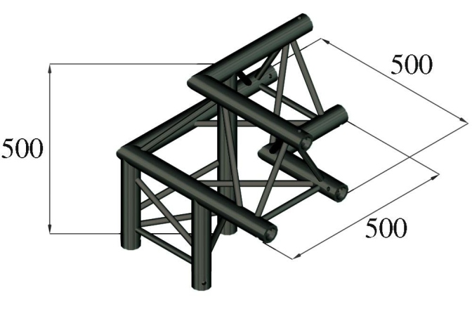 Colț truss Alutruss TRILOCK S-PAL-32 3-Way Corner left