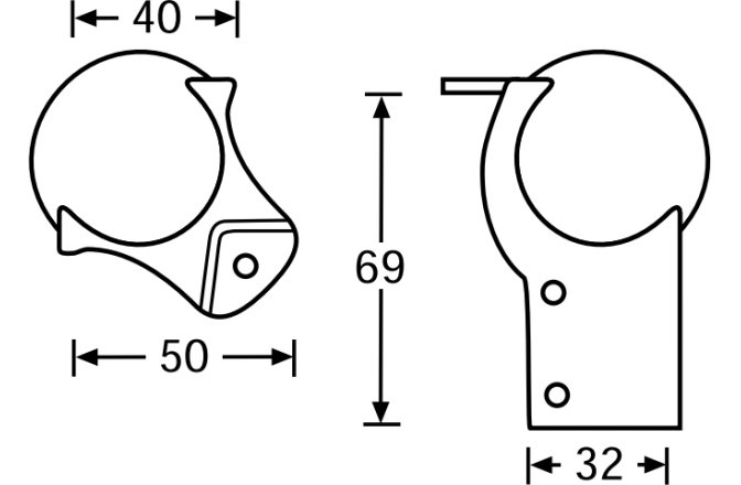 Colțar tip bilă Adam Hall 41202 Ball Corner Medium