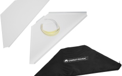 Colțare și geantă pentru ”Mobile DJ Standwh” Omnitronic Corner Plates incl. Bag for Mobile DJ Stand wh