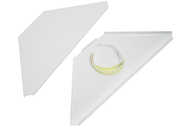 Colțare și geantă pentru ”Mobile DJ Standwh” Omnitronic Corner Plates incl. Bag for Mobile DJ Stand wh