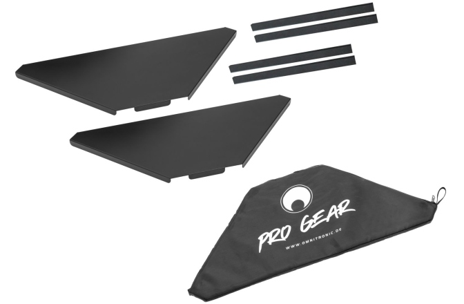 Colțare și geantă pentru ”Mobile DJ Stand” Omnitronic Corner Plates incl. Bag for Mobile DJ Stand
