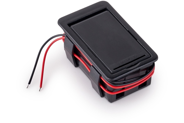 Exterior Battery Compartment for 1 x 9V Battery Exterior Battery Compartment for 1 x 9V Battery