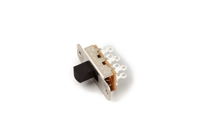 Comutatoar de înaltă calitate Fender Jaguar/Jazzmaster Slide Switch DPDT Black