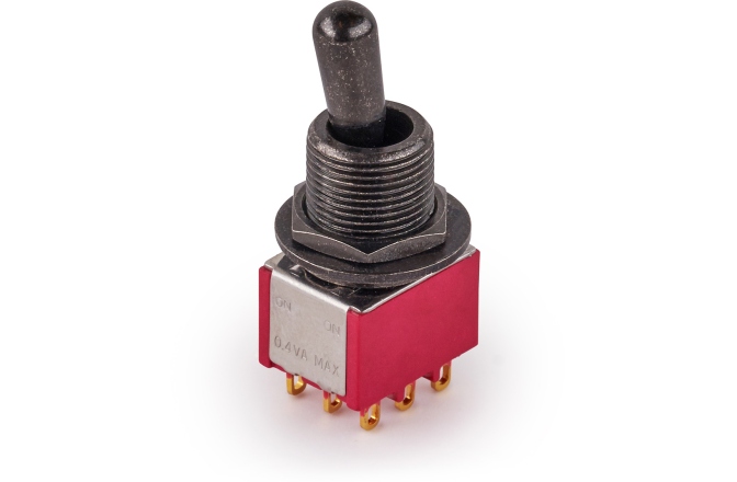 Comutator chitară MEC Pickups  Maxi Toggle Switch, Short, Solder Lugs, ON/ON, 3PDT - Black