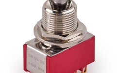 Comutator chitară MEC Pickups  Maxi Toggle Switch, Short, Solder Lugs, ON/ON/ON, 4P3T - Chrome
