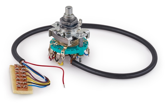 Comutator chitară MEC Pickups  Rotary Switch Module, 6-Position, 9-Pole, with cable - pre-wired for Framus AK74