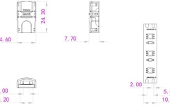 Conector alimentare pentru banda LED Eurolite LED Strip Power Contact 2Pin 10mm