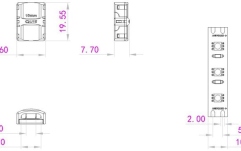 Conector banda led Eurolite LED Strip Connector 2Pin 10mm