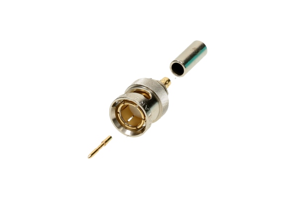 BNCslim plug 75 Ohm – UHDDamar & Hagen / group 42 - orange