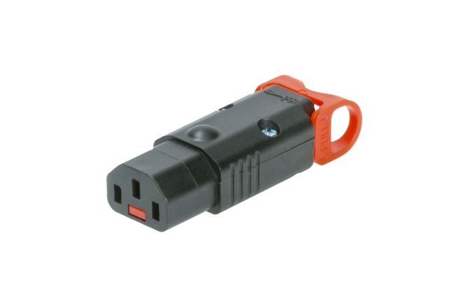 Conector IEC blocabil  Klotz IEC C13 LOCK+ REWIREABLE female cable connector with latch