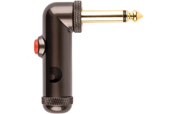 Solderless 1/4'' Right Angle Plug w/ Latching Switch Solderless 1/4'' Right Angle Plug w/ Latching Switch