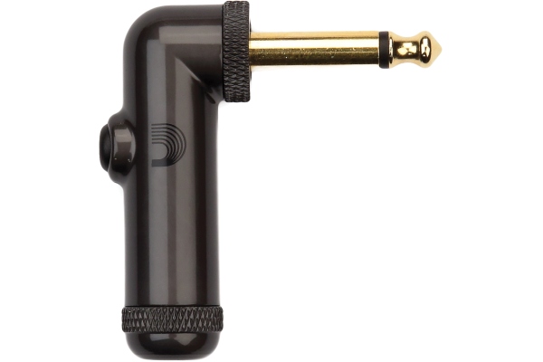 Solderless 1/4'' Right Angle Plug w/ Momentary Switch Solderless 1/4'' Right Angle Plug w/ Momentary Switch
