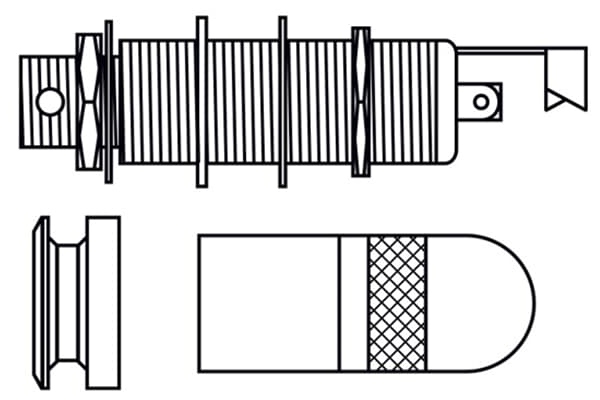 EP1310 Switchcraft® Acoustic Guitar End Pin Jack