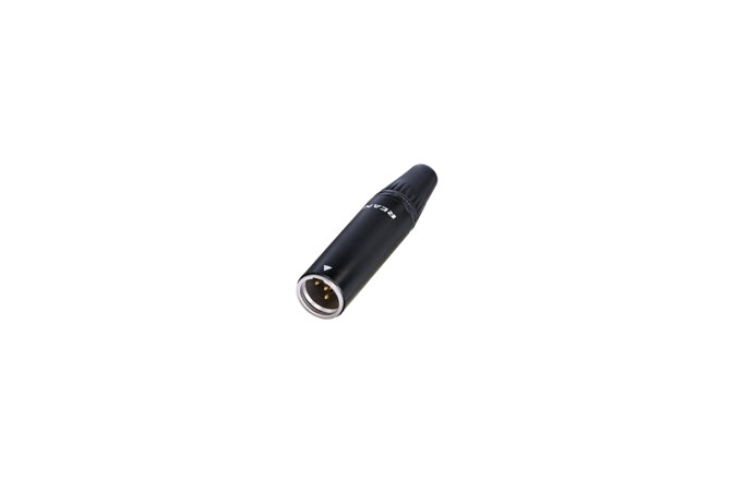 Conector mini XLR tată cu 4 pini Neutrik Rean RT4MC-B