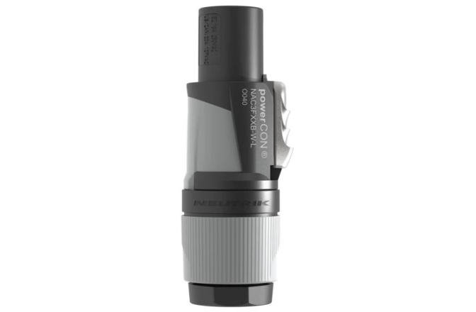 Conector Powercon Neutrik NAC3FXXB-W-L Powercon Out