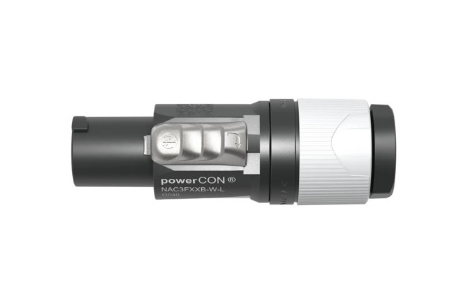 Conector Powercon Neutrik NAC3FXXB-W-L Powercon Out