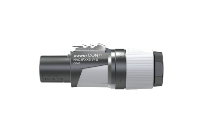 Conector Powercon Neutrik NAC3FXXB-W-S